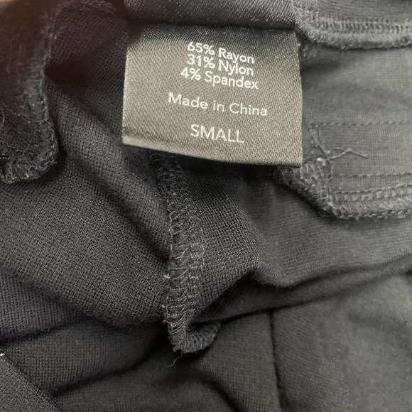 Soma Yoga Pants Small Black Bootcut Pull on Stretch Thick Ponte B151 - Picture 9 of 10